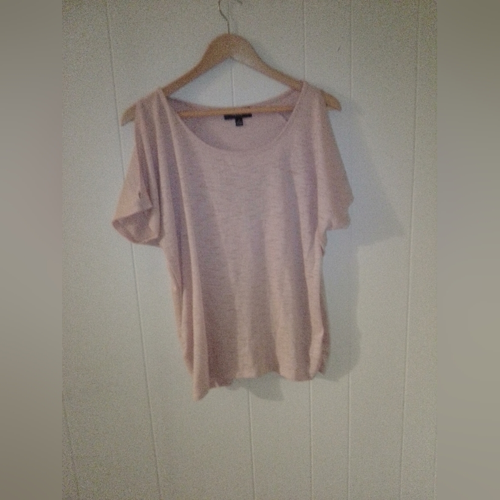 Dusty rose cut out sleeve top